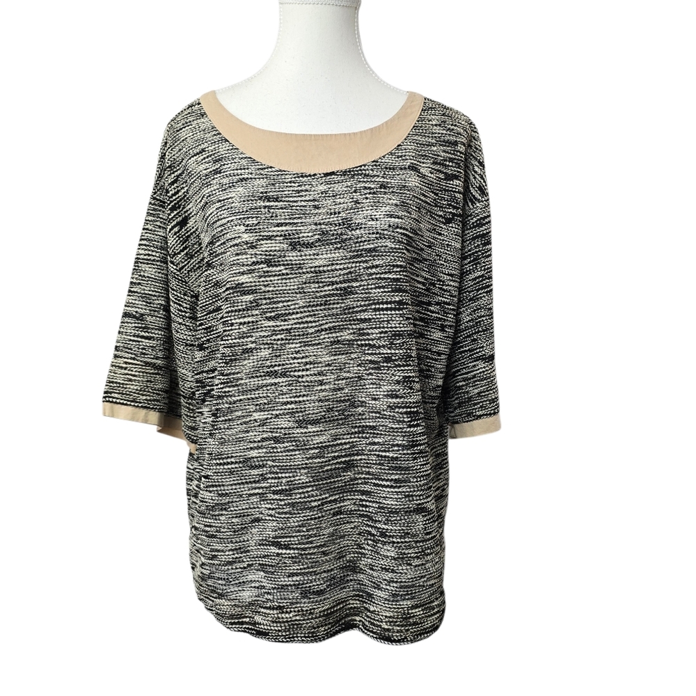 J. Coco Short Sleeve Knit Shirt Women’s Semi-Sheer Lightweight Officewear